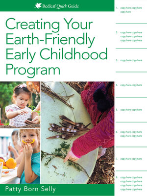 cover image of Creating Your Earth-Friendly Early Childhood Program